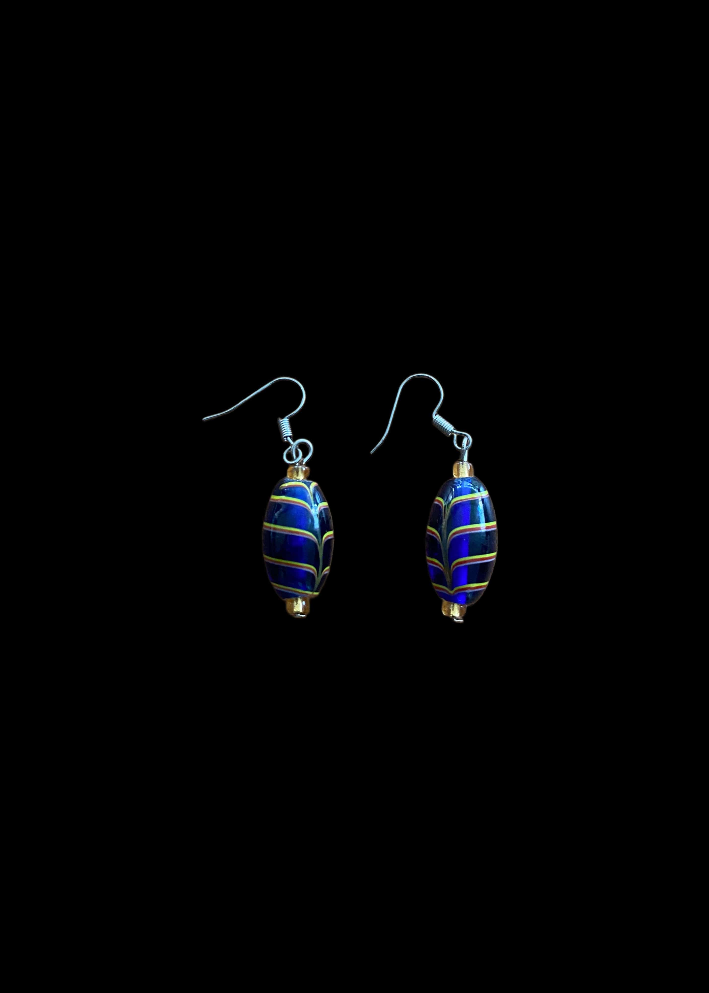 Reeyah Swim Jewellery Blue Anum Earrings