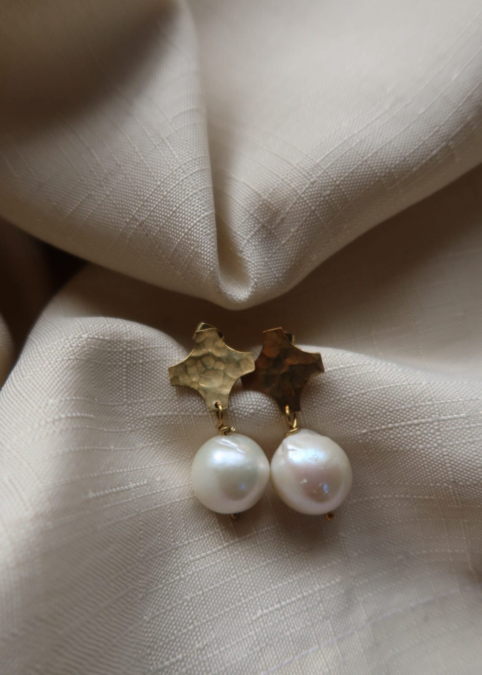 RENIKEJI Earrings Gold Breeze Pearl Drop Earrings