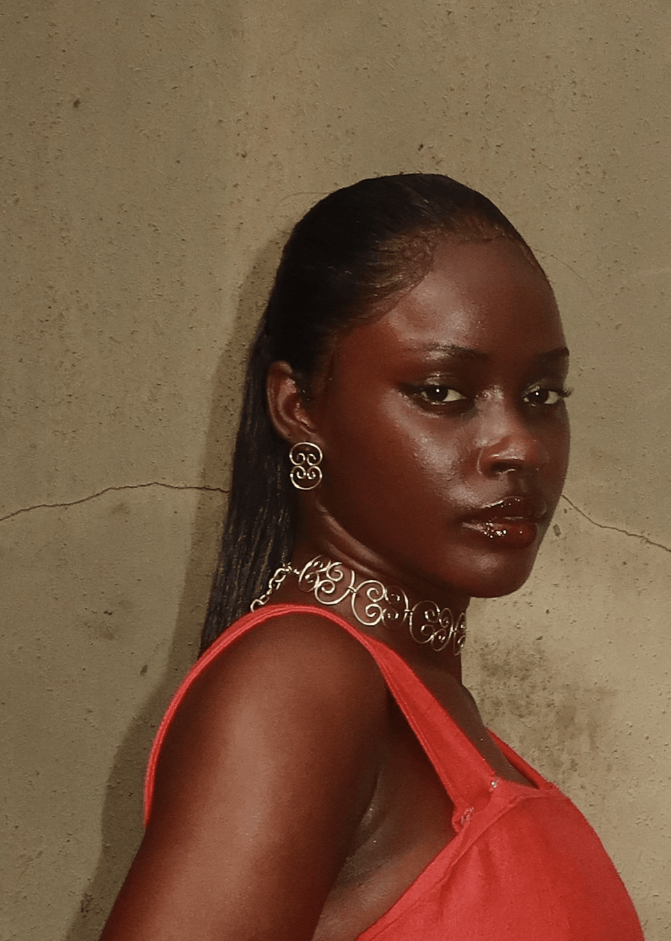 RENIKEJI Earrings Gold Ikeja Motif Earrings