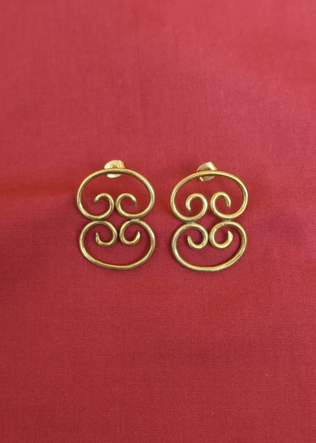RENIKEJI Earrings Gold Ikeja Motif Earrings