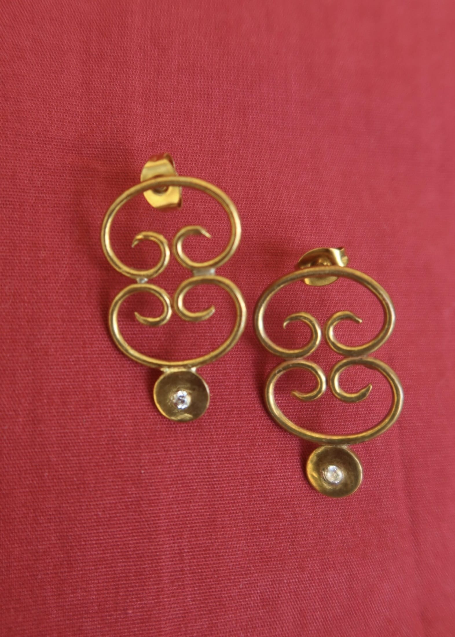 RENIKEJI Earrings Gold Oregun Gold Plated Earrings