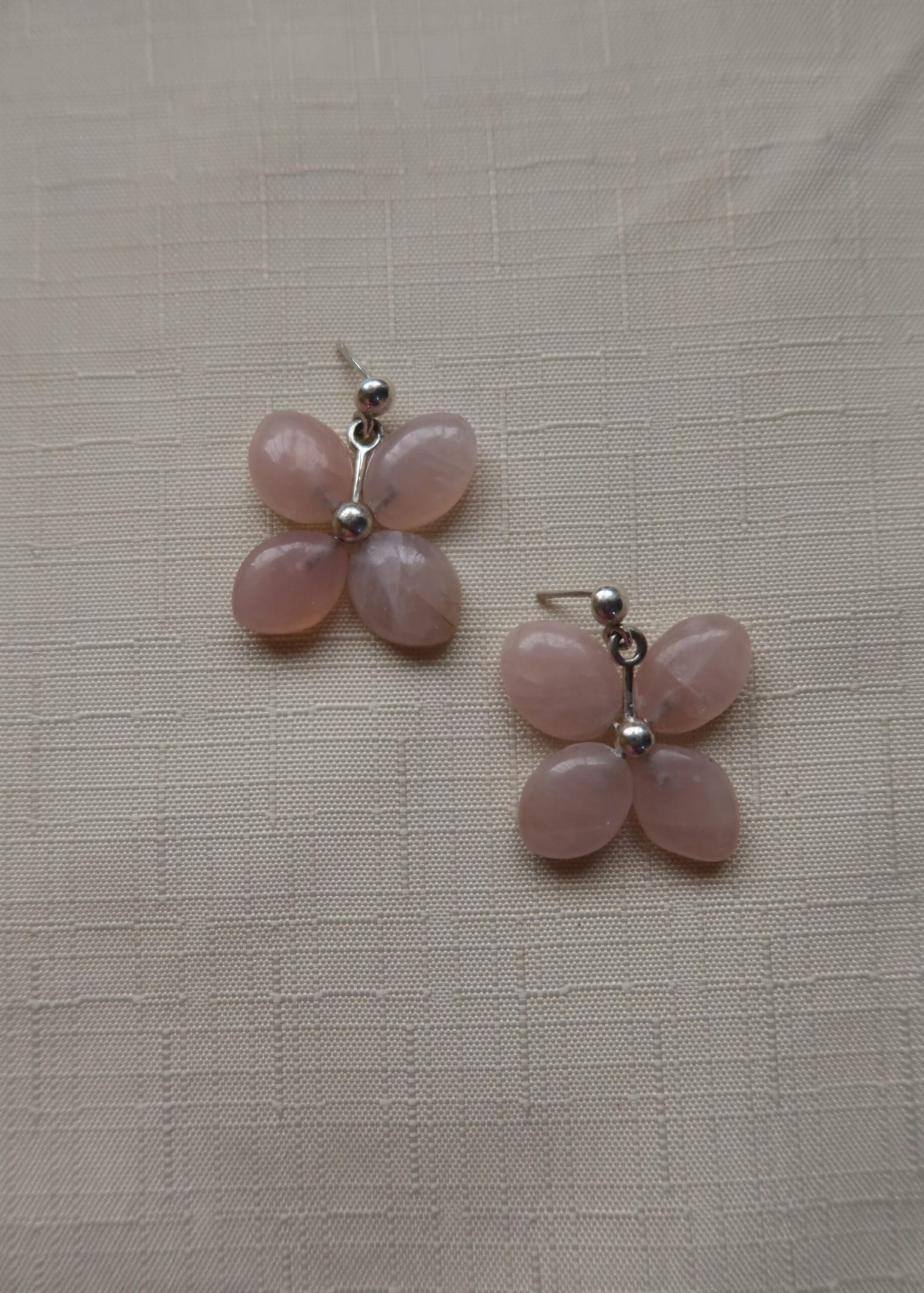 RENIKEJI Earrings Rose quartz Bibi Drop Earrings