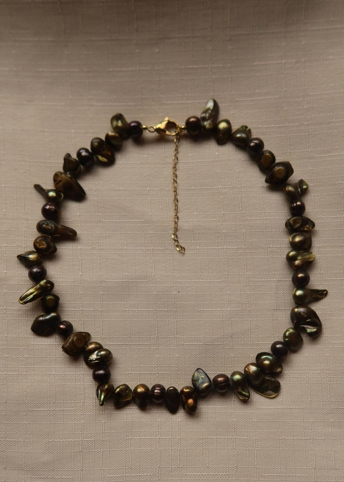 RENIKEJI Necklaces & Pendants Ash Seaweed Oyster Beaded Necklace
