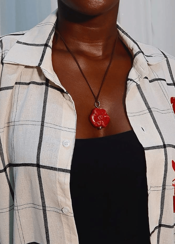 RENIKEJI Necklaces & Pendants Red Forest Flame Pendant Necklace