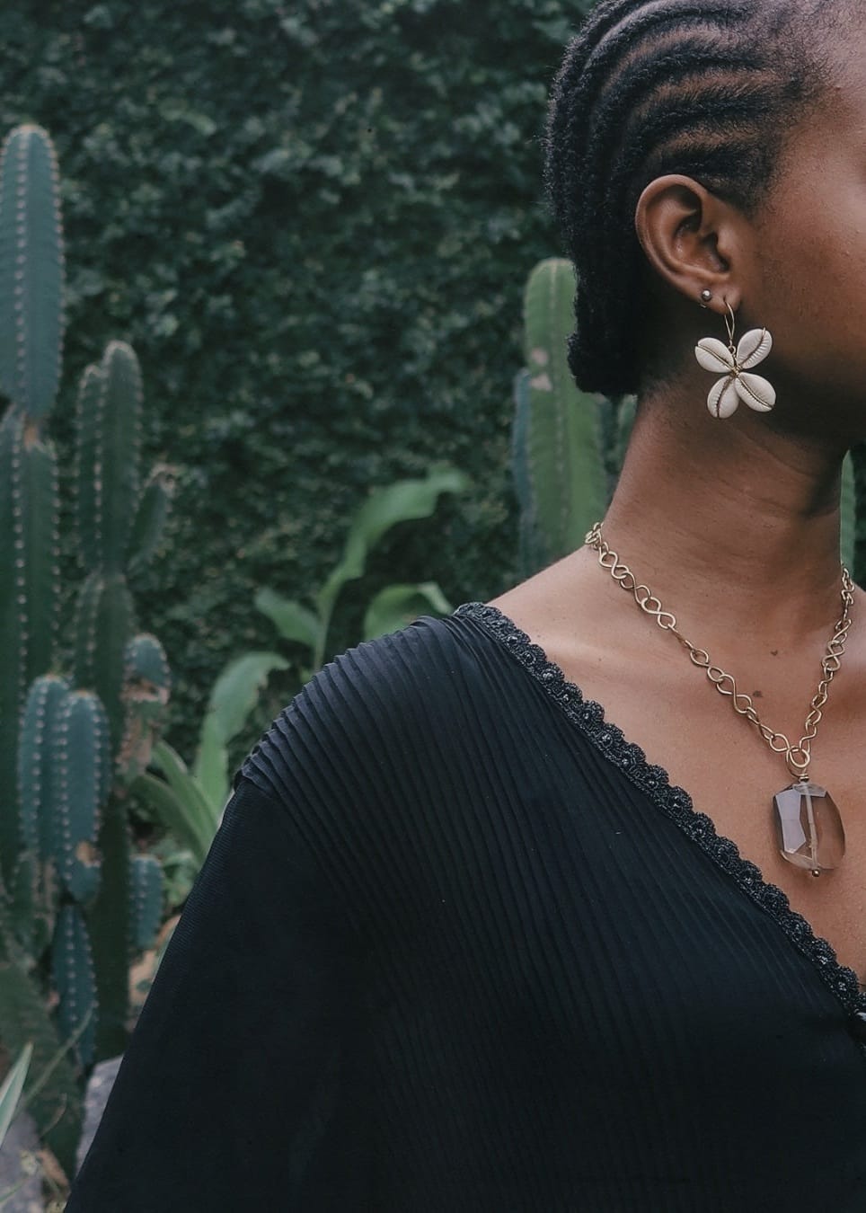 RENIKEJI Necklaces & Pendants Smoky quartz Keji Pendant Chain Necklace