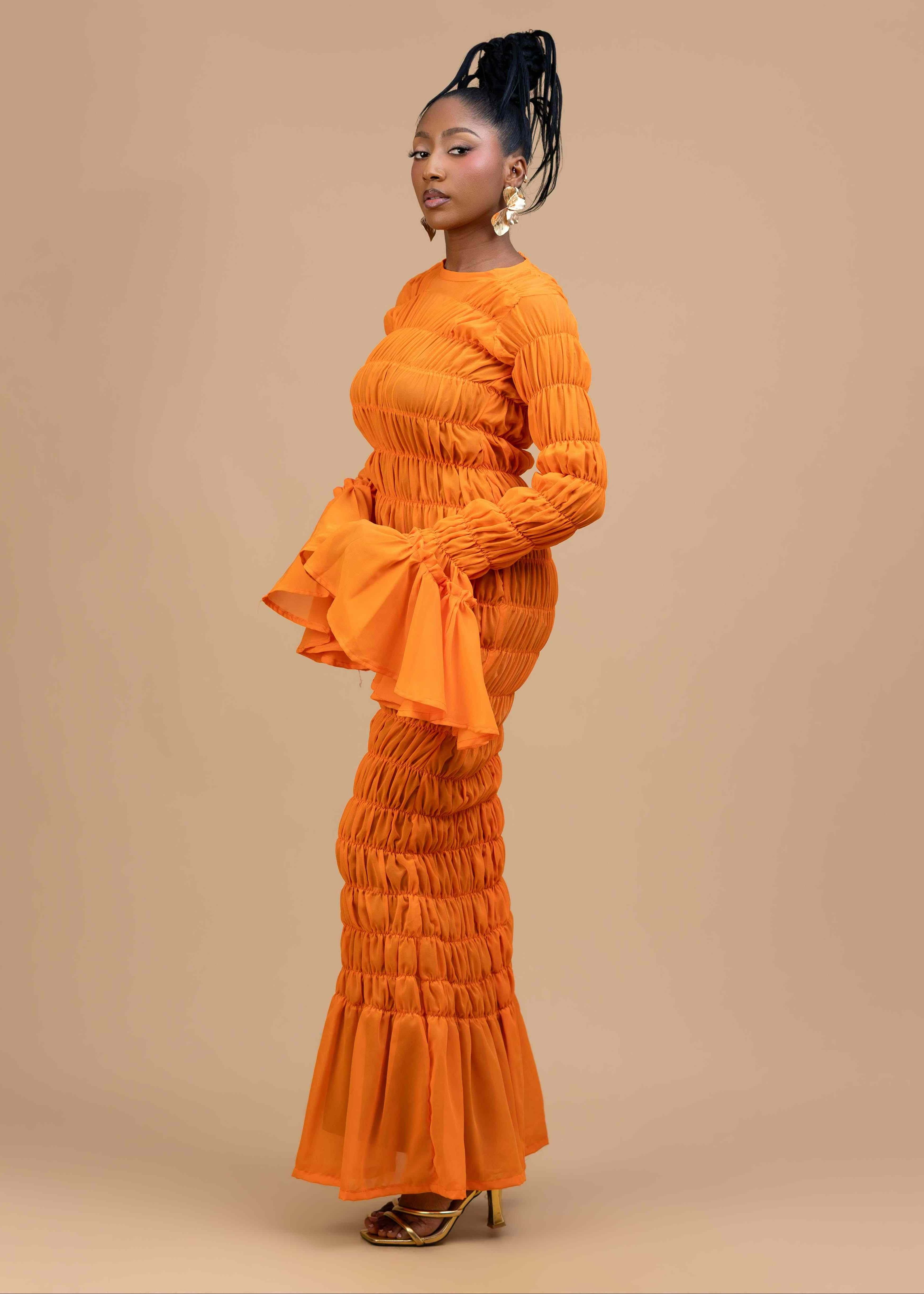 Ruks á la mode Dress Orange / 6 / Petite Naya Maxi Dress