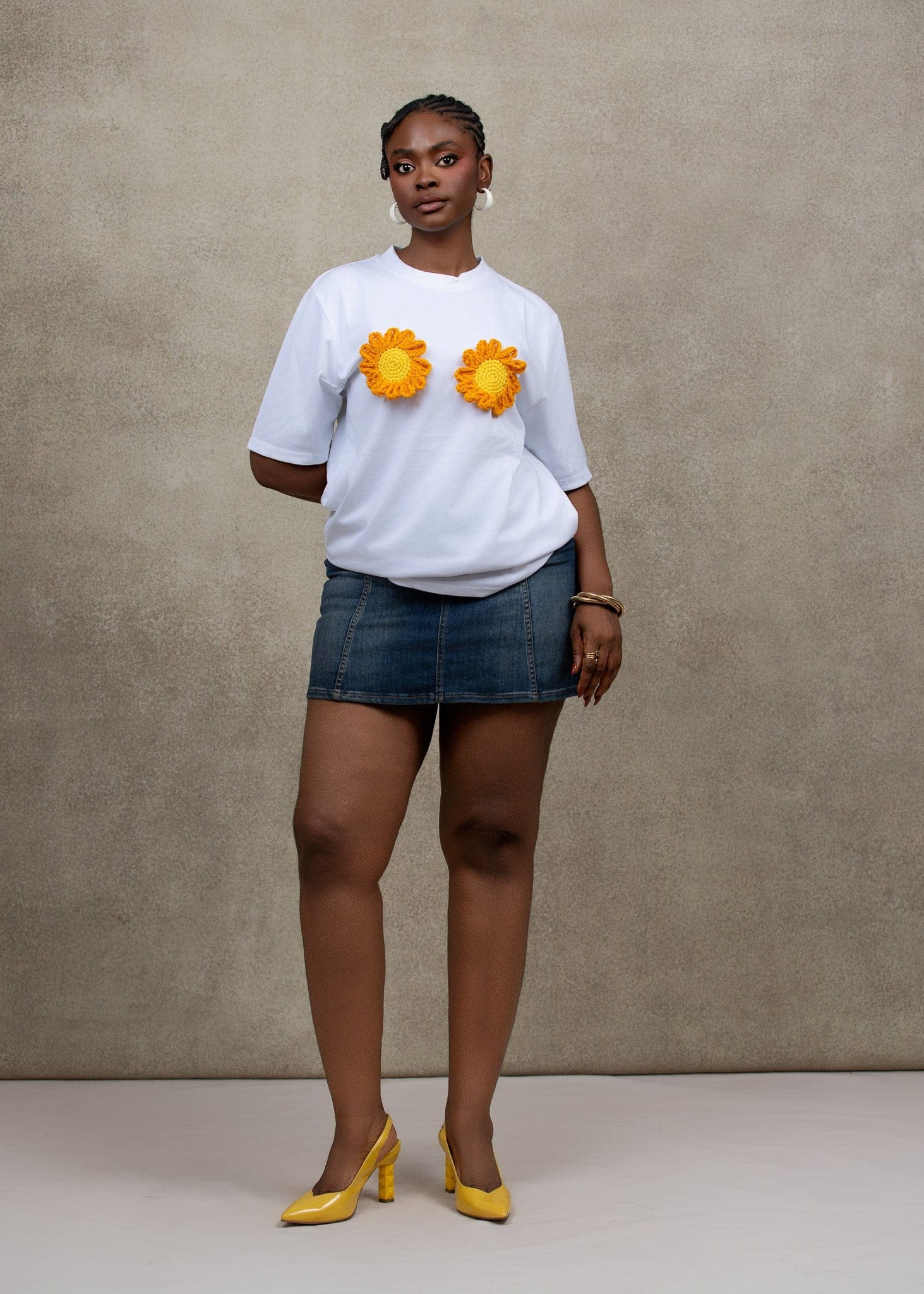 Ruks á la mode Tops Sunflower T-shirt
