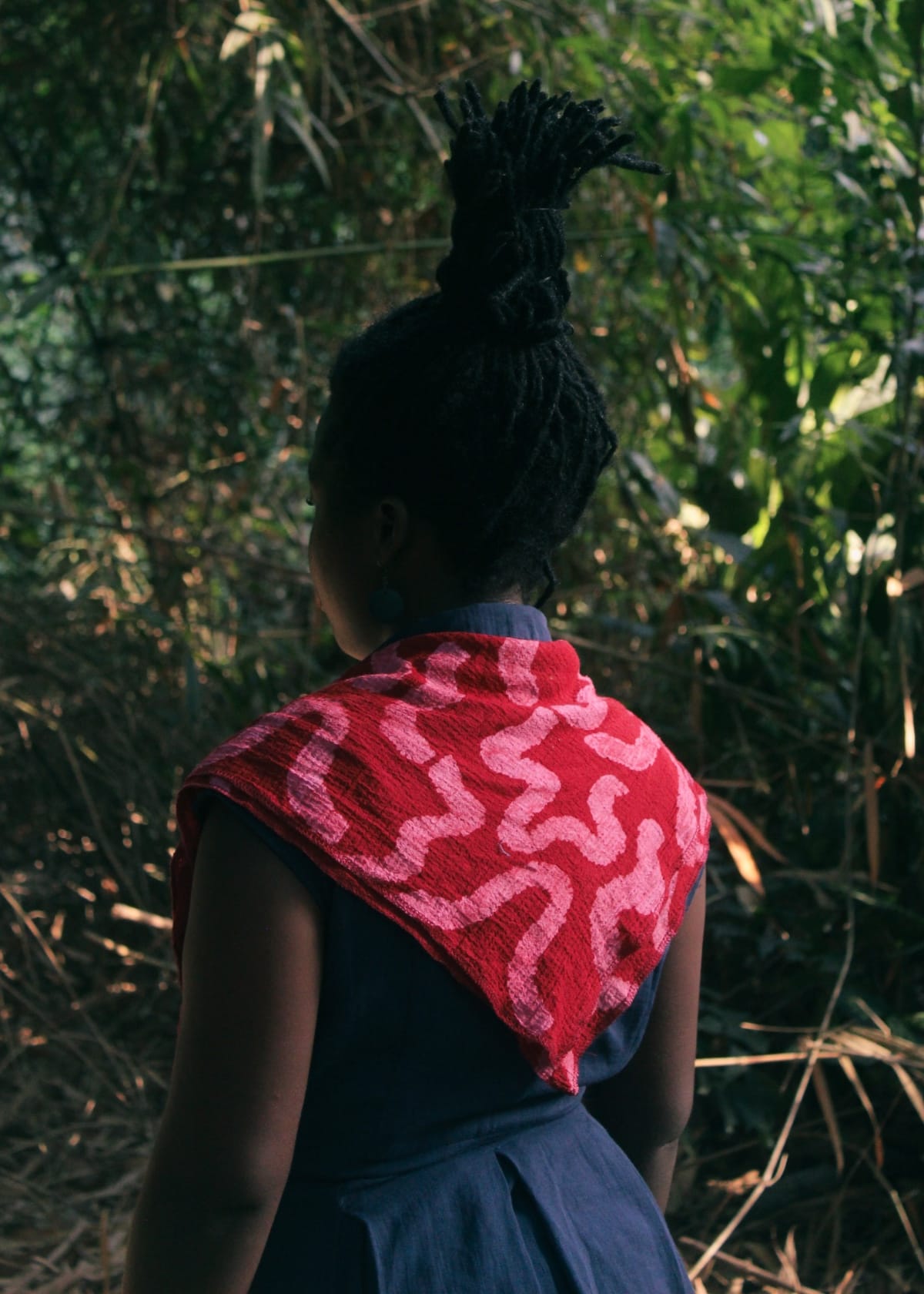 Seun'dele Scarves & Wraps 25 inches by 25 inches / Pink Tides of Love Scarf in Pink