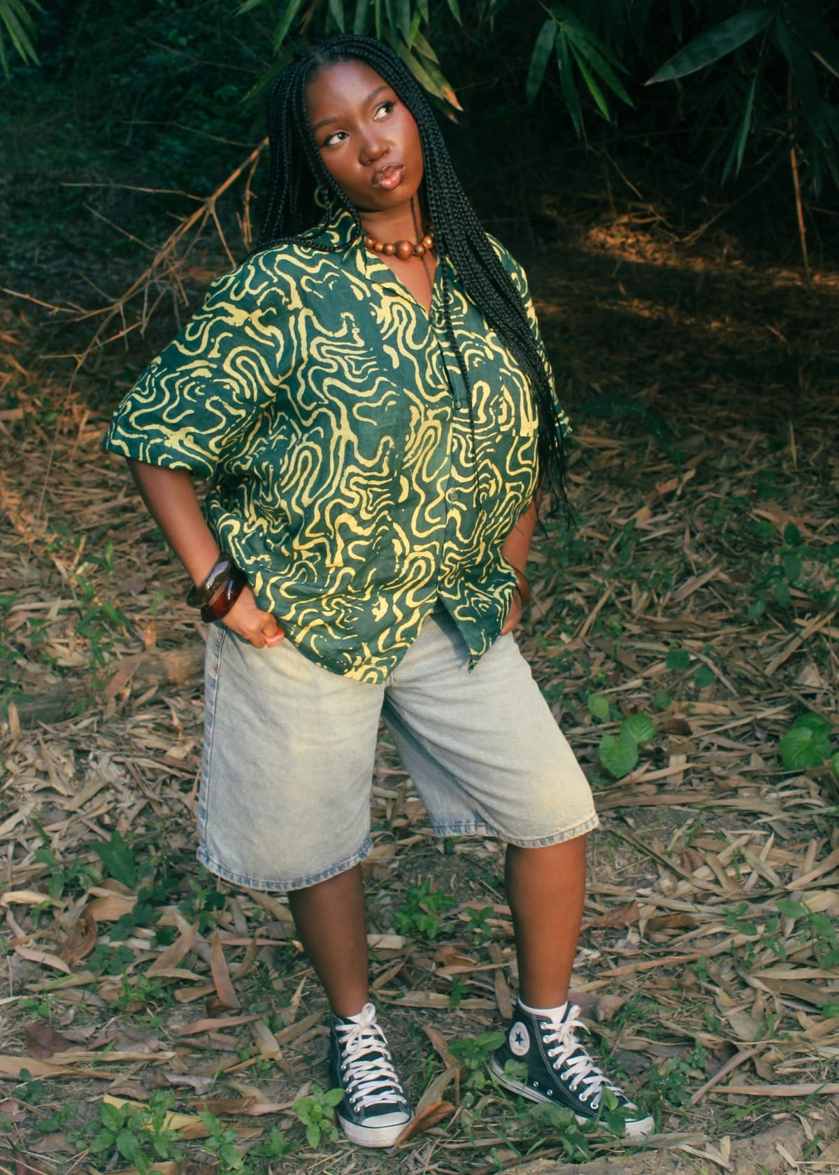 Seun'dele Shirts & Blouses Tides of Love Shirt in Green