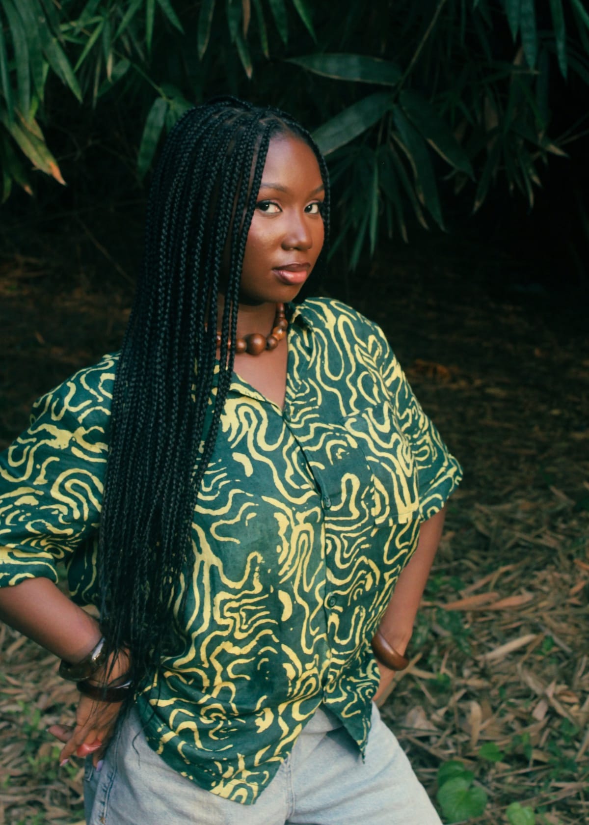 Seun'dele Shirts & Blouses Tides of Love Shirt in Green