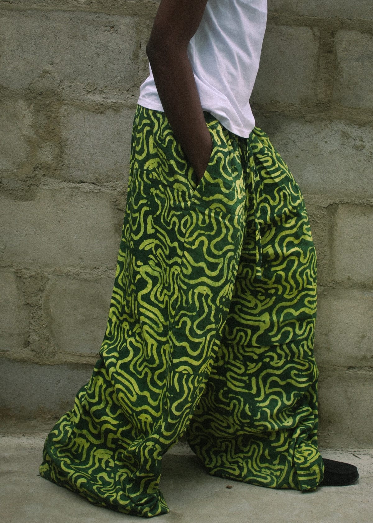 Seun'dele Trousers & Jeans Tides of Love Pants in Olive Green