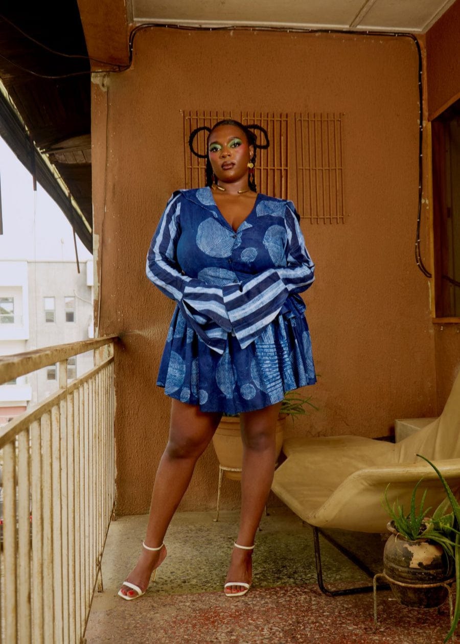 SISÈ Dress Indigo shirt dress