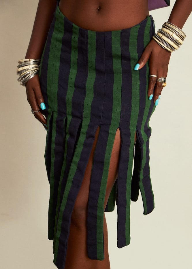 SISÈ Skirts Aso-oke Fringe Skirt