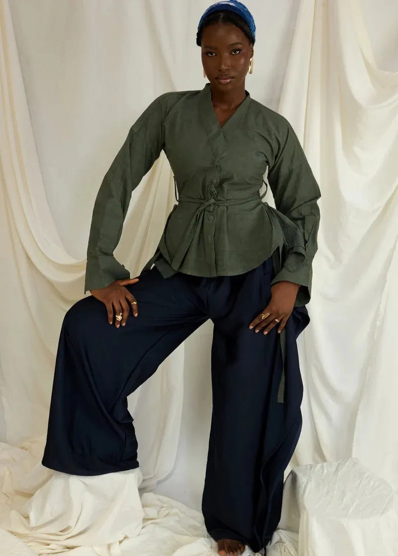 Sultana Shirt Morph Green Blouse