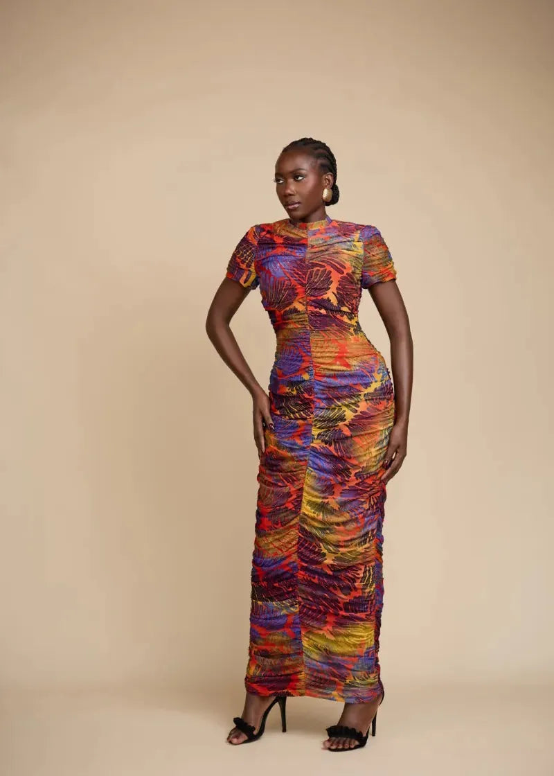 Talensi Atelier Dress Hassana - Orange Dress