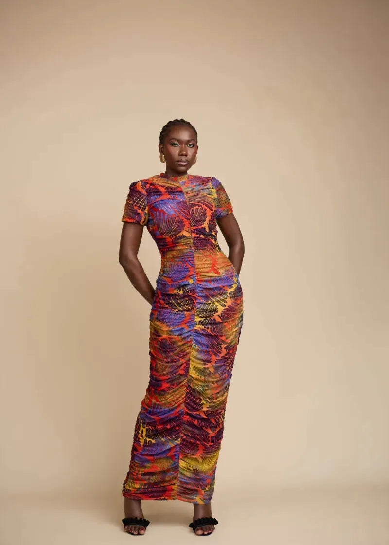 Talensi Atelier Dress Hassana - Orange Dress