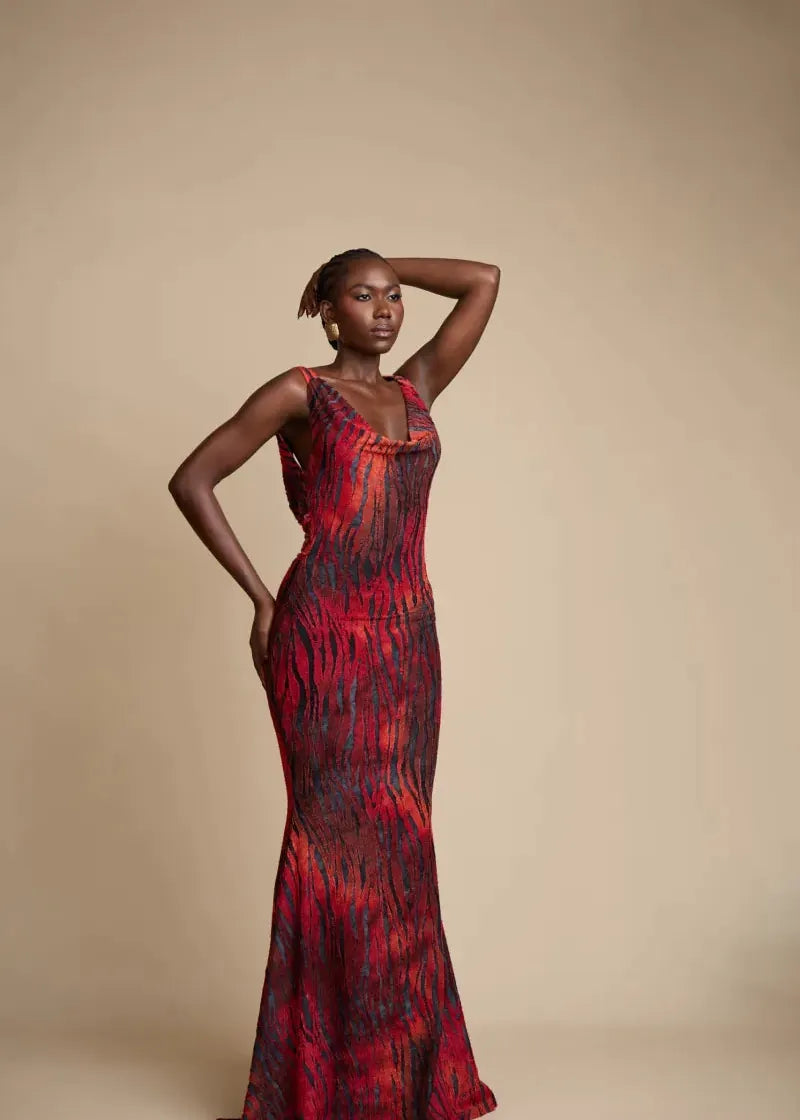Talensi Atelier Dress Nala - Red Dress
