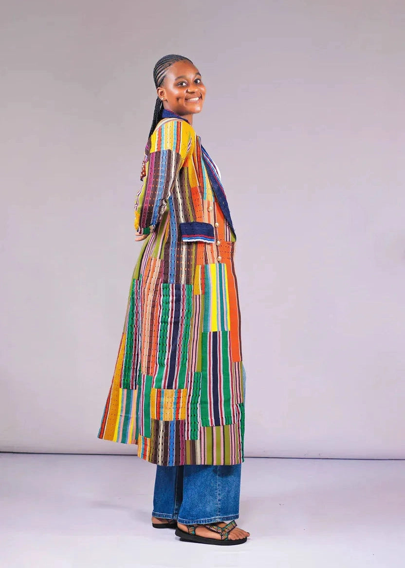 The Budding Blue Blazer Multicolor / 10 / Aso Oke Peppervine Jacket