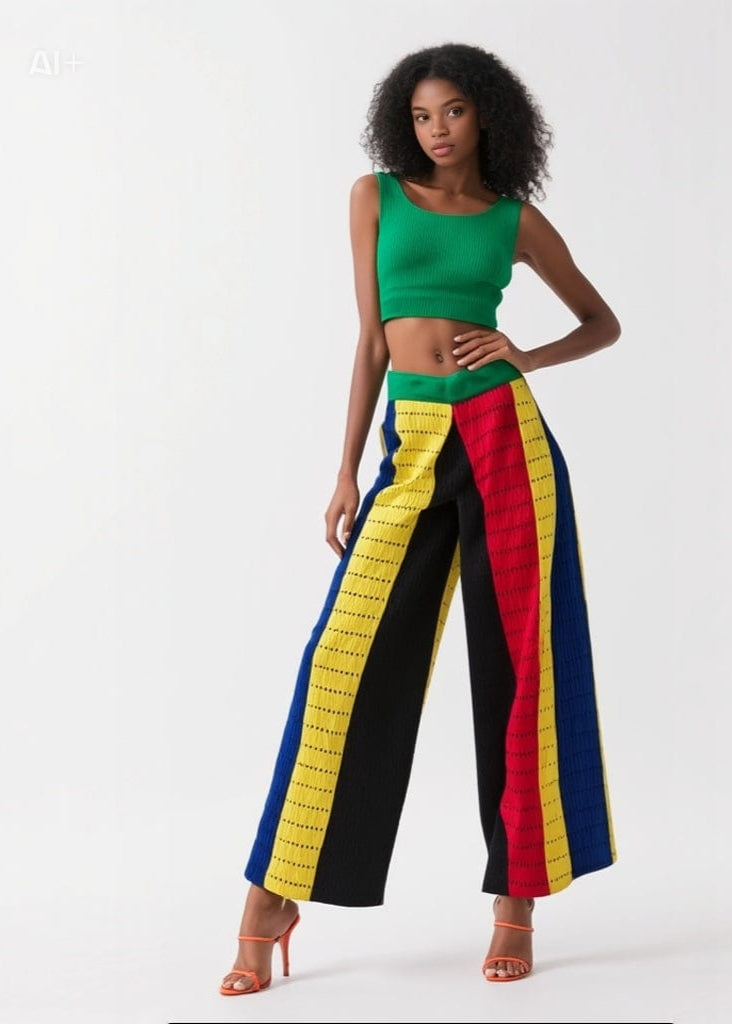 The Budding Blue Pants Aworewa Asooke Pant 2