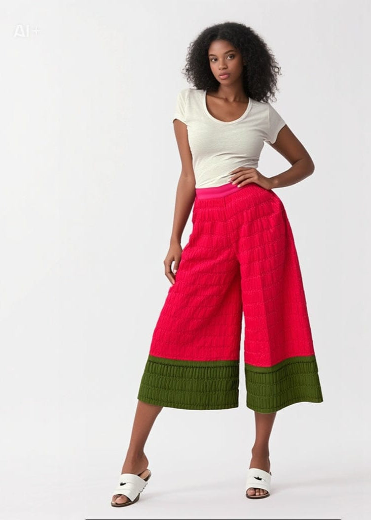 The Budding Blue Pants Budding Blue Mix Asooke Pant