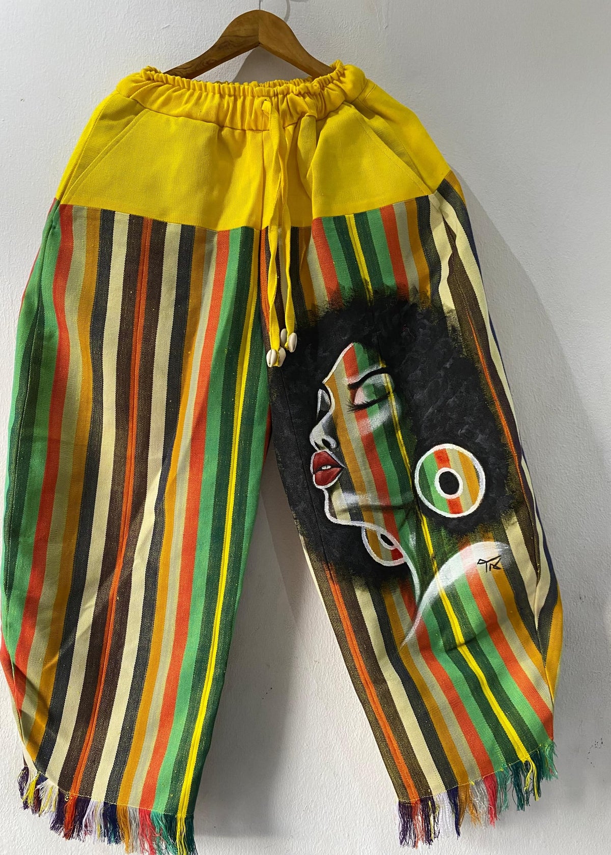 Trax Apparel Pants Yellow / S Trax Handpainted Barrel Pants - Yellow