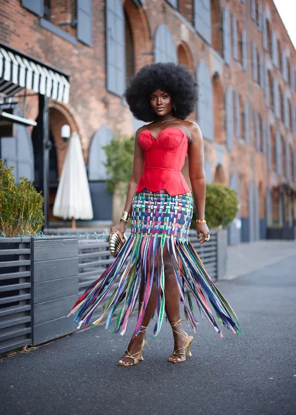 Trax Apparel Skirt Trax Aso-oke Baskirt Skirt