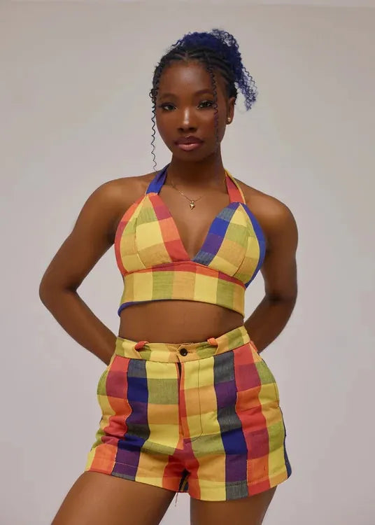 Trax Apparel Top Aso-Oke Bralette