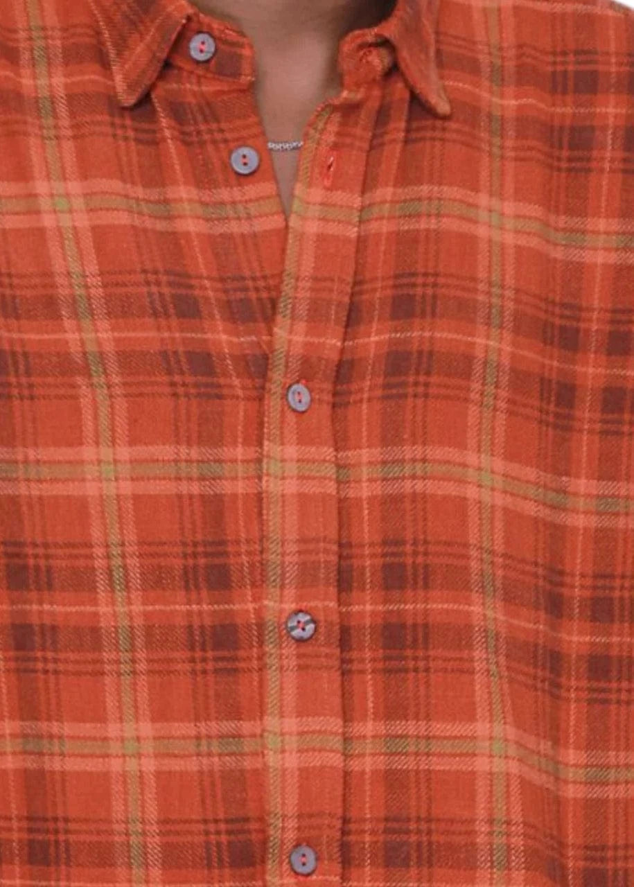 Tunu Shirt Tokunbo Red Plaid Shirt