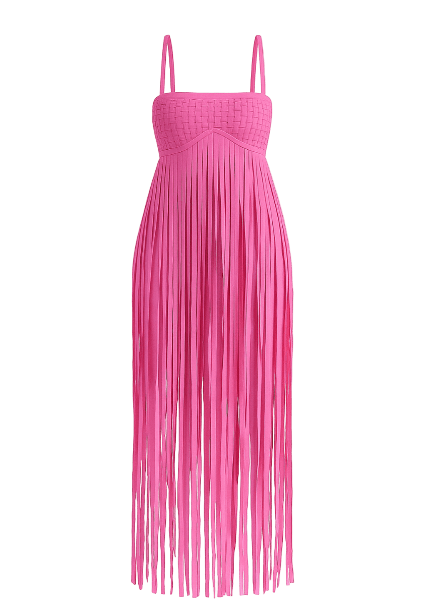 Vexxels Dress Pink / 8 Yemi Fringe Dress